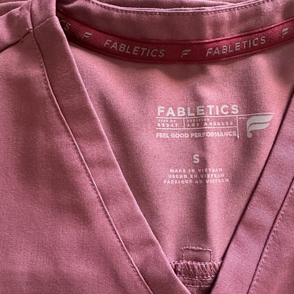 Fabletics Mauve Scrub Top
